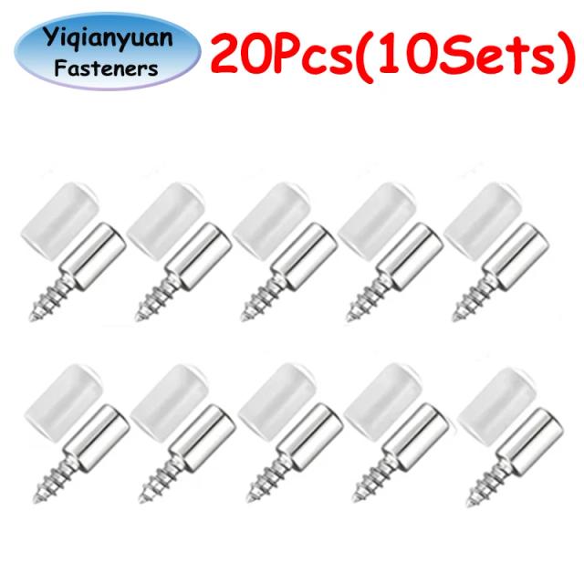 Yiqianyuan Parafuso Auto-roscante M4.5x25mm para Móveis 10 Conjuntos
