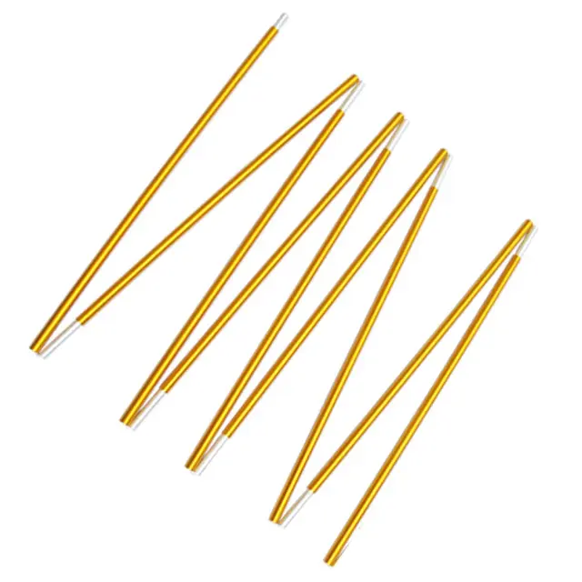 Postes Telescópicos Portáteis de Alumínio para Lona de Tenda - Conjunto com 2 Peças, Flexíveis e Dobrabilidade Ideal para Suporte de Dossel