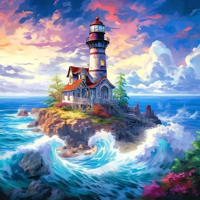 Kit de Pintura Sem Moldura para Adultos - Ideal para Iniciantes e Hobbies DIY Femininos