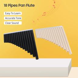 18 tubos pan flauta c chave panpipes pan tubos com bocal instrumento de vento para alunos iniciantes com saco de transporte - Image 5