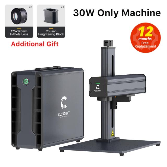 Cloudray Máquina de Marcação a Laser de Fibra 30W/50W/60W para Joias e Metais