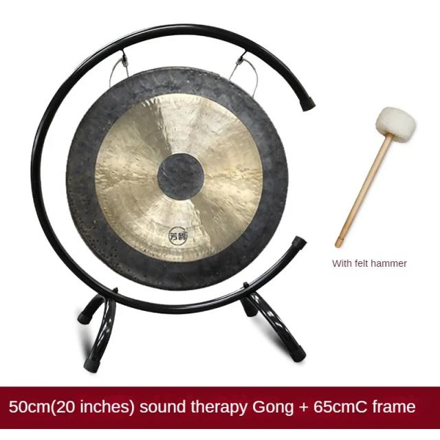 Terapia Sonora com Tambor de Cobre Profissional e Pratos de Percussão: Mergulhe na Tradição Musical Chinesa