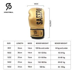 Luvas de Boxe de Couro PU para Homens e Mulheres, Artes Marciais Mistas, Muay Thai, Luta, Kickboxing, Treinamento, Crianças, 8, 10, 12, 14, 16oz - Image 6