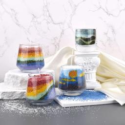 Cera De Areia Colorida Natural para Vela, Decoração DIY, Pintura Em Areia, Cera De Floco De Neve, Fabricação De Vela, Suprimentos De Corante, 10g, 50g - Image 2