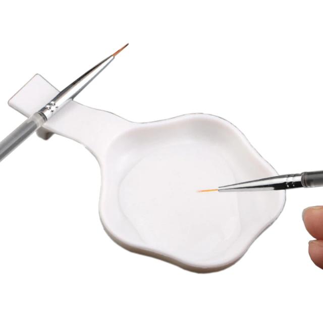 Paleta de Arte para Unhas com Bandeja e Recipiente para Tintas Acrílicas e Aquarelas
