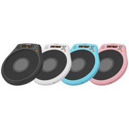 Aromma-Electronic Dumb Drum Pad, recarregável Pad com detecção de velocidade, Digital Metronome Prática Drum Pads, Multifuncional Drum Pads, 8in - Image 1