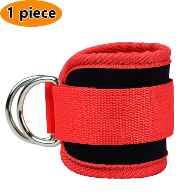 Correias Acolchoadas Ajustáveis de Neopreno para Tornozelo com Punhos em D para Treinamento de Pé e Abdutores de Segurança para Treinos em Academia