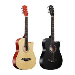 Guitarra Acústica para Adolescentes e Adultos, Instrumento Musical, 38" - Image 1