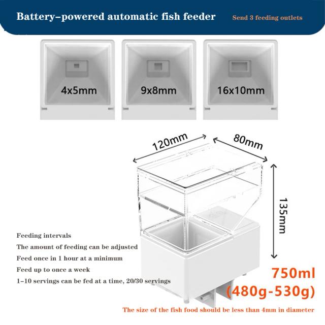 Alimentador Automático de Peixes com Temporizador e Display LED para Aquário - Alimentação de Precisão Digital