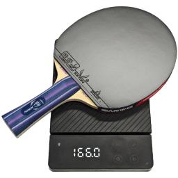 Loki k1 t lâmina de tênis de mesa 5 nível de entrada madeira lâmina de ping pong leve raquete de pingue-pongue montada com rxton 1 borrachas douradas - Image 6