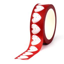 Conjunto de fitas Washi para Scrapbooking, fita adesiva, papelaria bonito, papel japonês, decoração dos namorados corações, novo, 1pc, 10m - Image 6