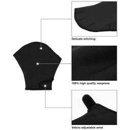 Luvas de natação para homens e mulheres, luvas aquáticas, impermeáveis para ajudar a resistência da parte superior do corpo, sem desbotamento, 1 par - Image 4