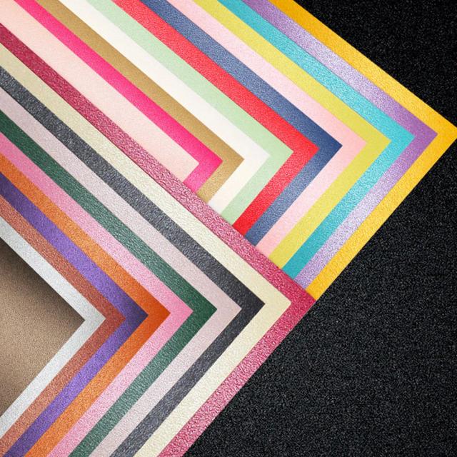 Papel Colorido Dobrável Perolado com Glitter: 20 Peças em Embalagem Especial Jam