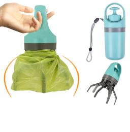 Scooper de cocô portátil com distribuidor de saco, peso leve, garra para cães, Pet Cleaner Tool - Image 1