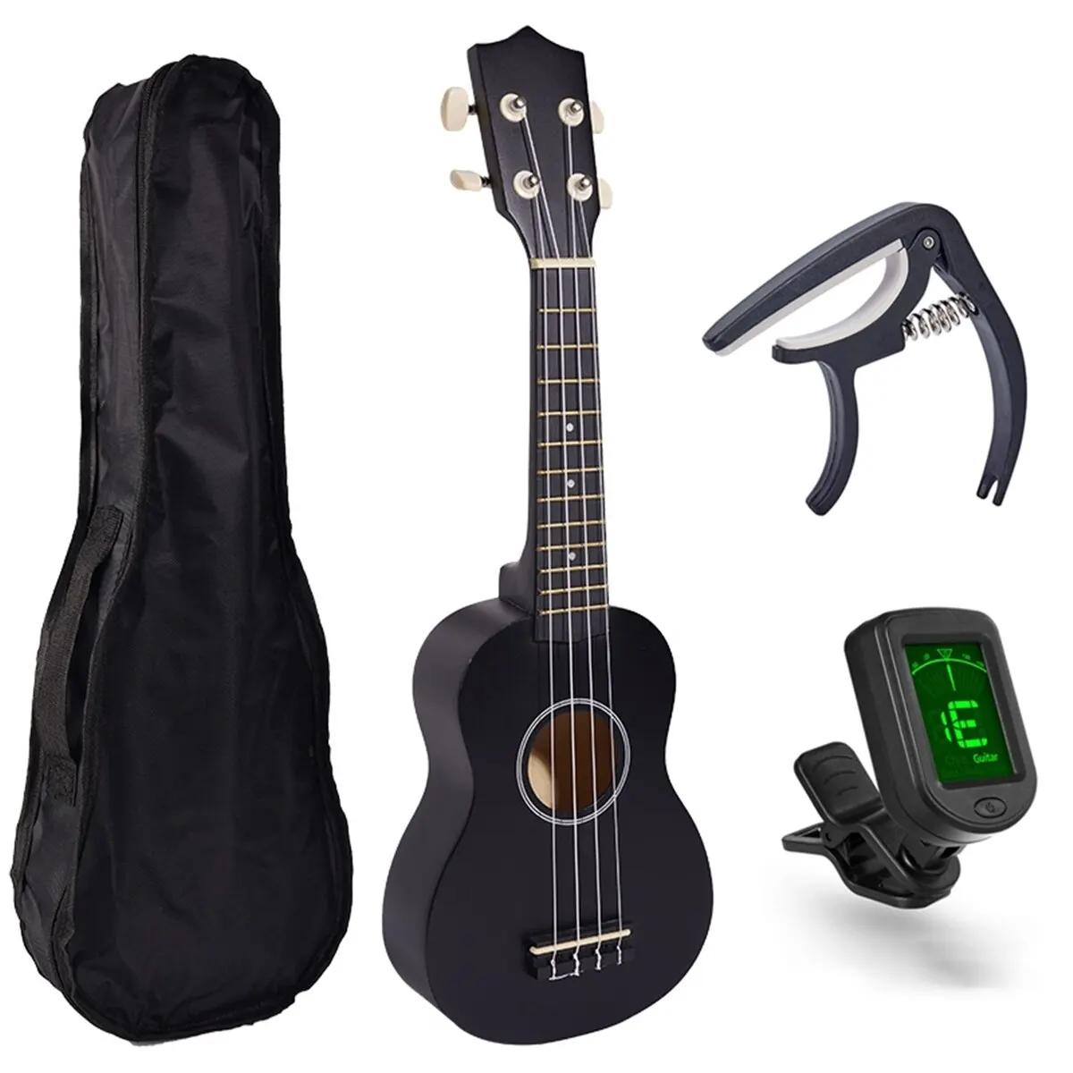 Miwayer-Ukulele Soprano para Iniciantes, Ukulele para Iniciantes, Havaiano Starter Uke, Ukalalee Guitarra com Gig Bag, Sintonizador Digital, Capo, 21 em - Image 1