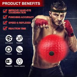 WorthWhile Kick Boxe bola reflex com banda de cabeça, treinamento de velocidade de luta, bola de muay exercício MMA, equipamento doméstico para crianças e adultos - Image 6