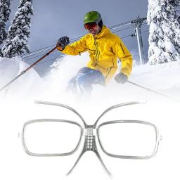 Inserção de óculos de esqui, adaptador de prescrição ajustável, inserção óptica flexível, inserção de óculos de snowboard dobrável para homens e mulheres - Image 4