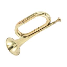 Trompete Carga Corneta para Crianças, Instrumento Musical Premium, Profissional Copper Alloy Horn, Vento - Image 4