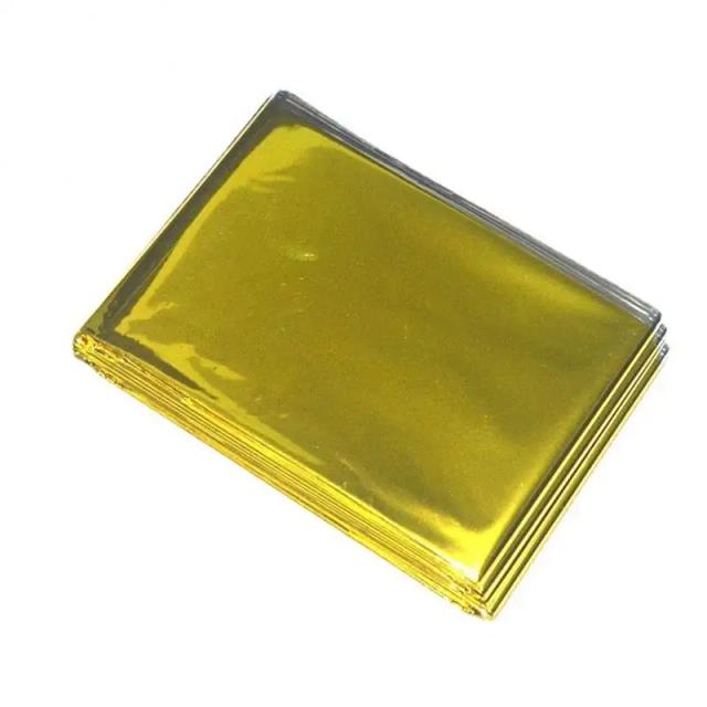 Kit de Primeiros Socorros para Emergências ao Ar Livre com Cobertor Multifuncional em Isolamento Ouro e Prata para Sobrevivência e Pets