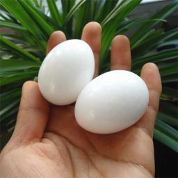Bola de jade natural para handebol fitness Cristais de cura em forma de ovo Relaxamento de quartzo Exercício de pulso manual Massagem Terapêutica - Image 6