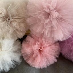 20cm 5 pçs tule pompons festa de aniversário decoração do casamento tule pom pom chuveiro do bebê playground ramadan decoração pendurado flor - Image 6