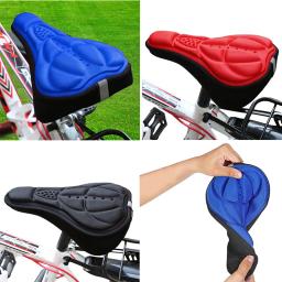 Almofada acolchoada macia da esponja 3d para a sela da bicicleta, tampa de assento confortável para o mtb e a bicicleta - Image 1