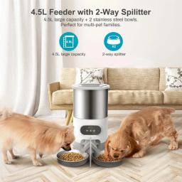 Alimentador automático para animais de estimação, Dog Food Dispenser, adequado para cães e gatos de pequeno e médio porte, Pet Supplies, alimentação remota inteligente - Image 4
