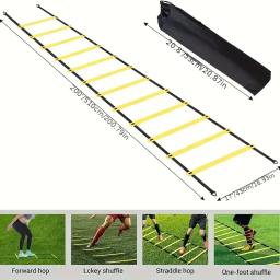 Agilidade Escada com Saco De Armazenamento, Equipamento De Treino De Velocidade, Futebol, Fitness, Pés De Treino, Escada - Image 5