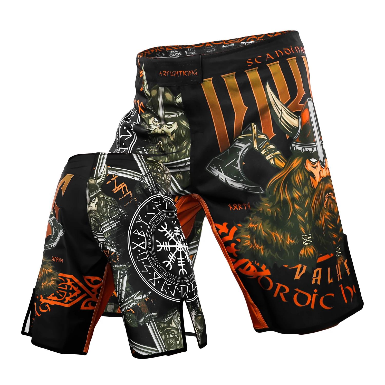 Mma guerreiro muscular esportes combate treinamento shorts jujutsu secagem rápida durável competição de fitness muay thai bicicleta ao ar livre - Image 1