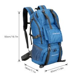 Grande Capacidade impermeável Viagem Mochila, Camping e Caminhadas Montanhismo Pack, 45L - Image 5