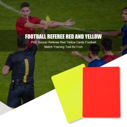 Kit de Cartões de Árbitro de Futebol, Cartão Vermelho e Cartão Amarelo, Ferramenta de Esportes ao ar livre, Cartão de Aviso e Ejeção, 8x11cm, 2-30Pcs - Image 3