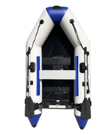 Solar marinho 3 pessoas 2.3m 0.9mm pvc barco de assalto inflável velocidade caiaque canoa com acessórios para pesca ou esportes aquáticos - Image 1