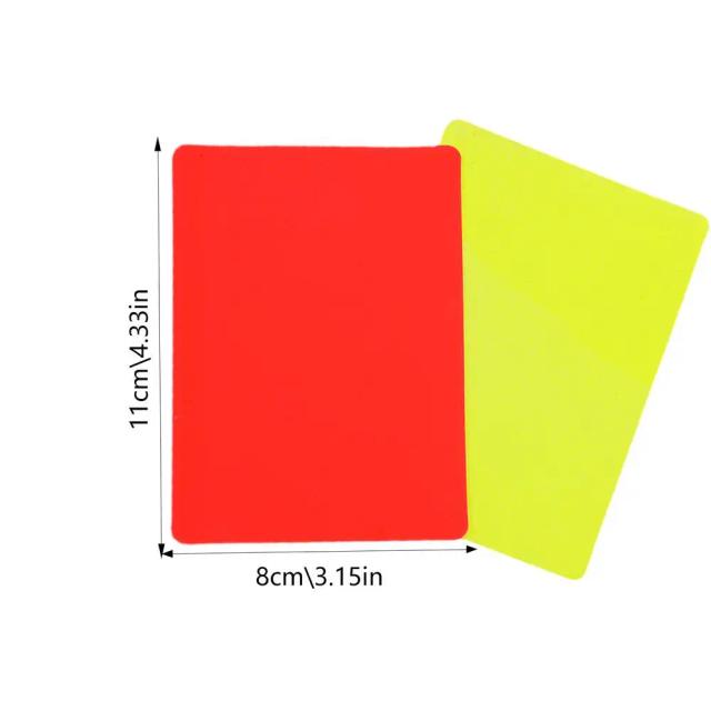 Kit de Cartões para Árbitro de Futebol - Vermelho e Amarelo, Leves e Multifuncionais (2 Peças)