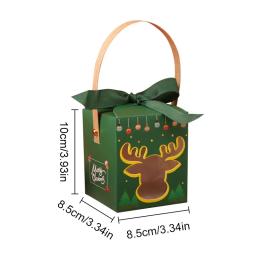 MissDeer-Caixa De Presente De Papel De Natal, Decorações De Natal Para Casa, Saco De Doces E Chocolate, Suprimentos De Ano Novo, Natal, 1Pc, 2024 - Image 3