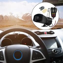 Sistemas PA para carros, 7 sons, alto falante PA para automóvel, sirene de aviso alto para carro portátil, sistema megafone com microfone - Image 5