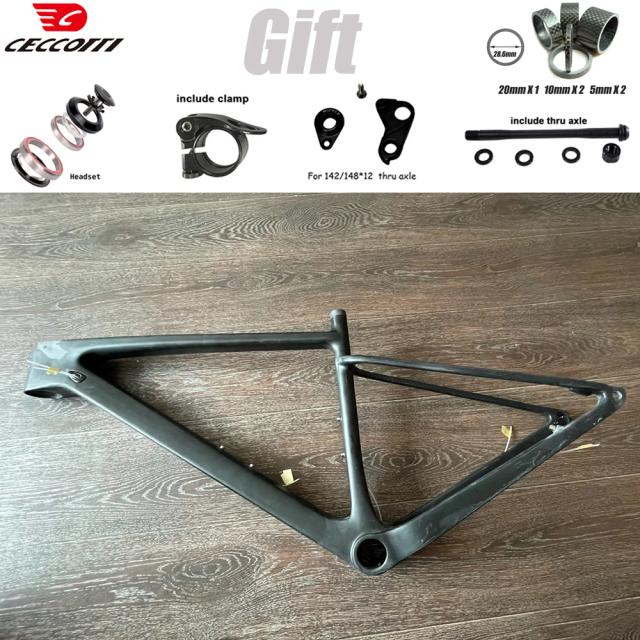 CECCOTTI MF04 Quadro de Bicicleta de Montanha Carbono 29er MTB UD Brilhante/Fosco