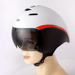 Triathlon Aero TT Capacete de Bicicleta para Homens e Mulheres, Óculos de Lente, Road Bike, Time Trial, Ciclismo, Competição - Image 6