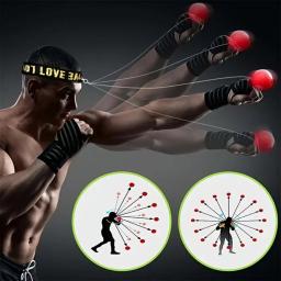 Cabeça-Mounted PU Boxe Punch Ball, bola de velocidade, mão Eye Reaction, ginásio Sandbag, Muay Thai, Equipamentos de Fitness, MMA Sanda Formação - Image 4