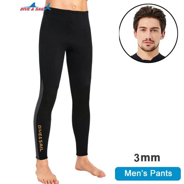 Calça Térmica de Mergulho Neoprene 3mm com Cintura Alta para Homens e Mulheres