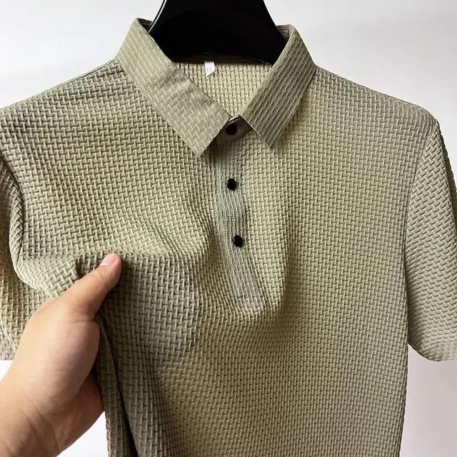 Camisa Polo Masculina de Manga Curta Ultra Absorvente e Respirável para o Verão - Estilo Casual para Negócios, Alta Qualidade e Novo Design