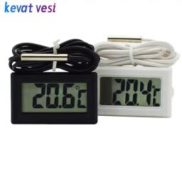 Termômetro eletrônico para aquário, termômetro digital lcd para aquário, temperatura da água medição acessórios - Image 1