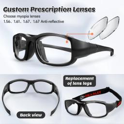 Anti Impact Óculos de Segurança para Jovens, Prescrição Profissional De Futebol, Óculos De Basquete, Óculos De Esportes Diopter - Image 1