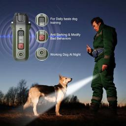 Anti-Latido, Recarregável, Extra Longo, Suspensão para Cães, Suprimentos para Animais de Estimação, Luzes de Flash, 2 em 1 - Image 3