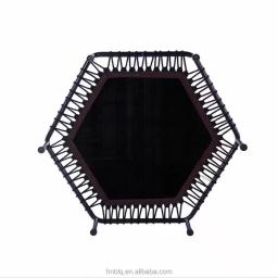 Mini trampolim fitness silencioso de 42 polegadas com alça ajustável, trampolim fitness bungee rebounder, salto, treinador cardiovascular, treino - Image 2