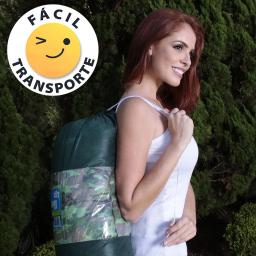 Colchonete Camping Camuflado Solteiro EcoCamping - Image 4