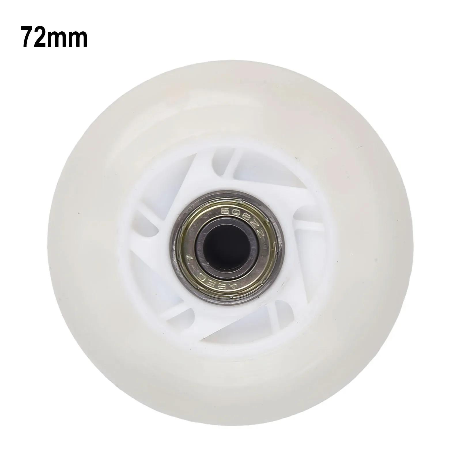 Rodas de skate de hóquei em linha, 64mm/70mm/72mm, alta elasticidade com rolamento, rodas glitter para patins, bagagem - Image 1