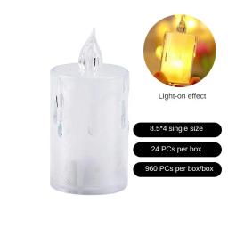 Vela led eletrônica para decoração, festa de aniversário, celebração, romântico, atmosfera, natal, mini luz noturna, decoração de casamento, 1pc - Image 4