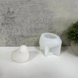 Molde estereoscópico da vela do pássaro, gesso concreto simples, moldes artesanais do silicone, vela do aroma - Image 4