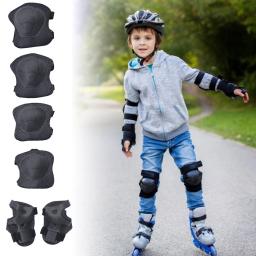 Conjuntos de engrenagens protetoras para crianças, segurança do joelho, patins no gelo, protetor de rolo, esporte ao ar livre, patinação, bicicleta, crianças, 6 pcs - Image 2