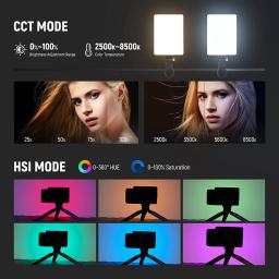 NEEWER-RGB Luz LED com suporte do telefone e clipe de luz, mesa, laptop, videoconferência, TikTok, Selfie, Vlog, Live Stream, VL66 - Image 5